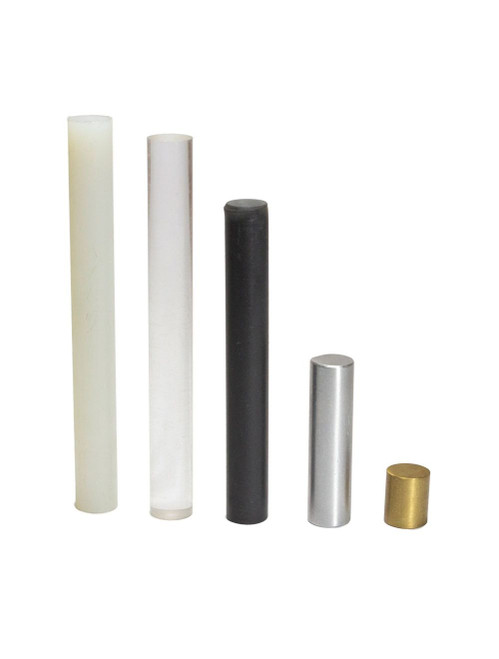 United Scientific® Equal Mass Diverse Materials Cylinders, Set Of 5