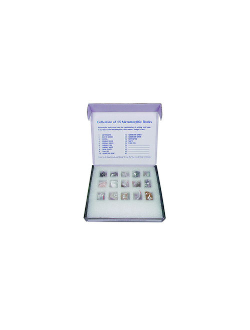 United Scientific® Metamorphic Rock Set, 15 Specimens
