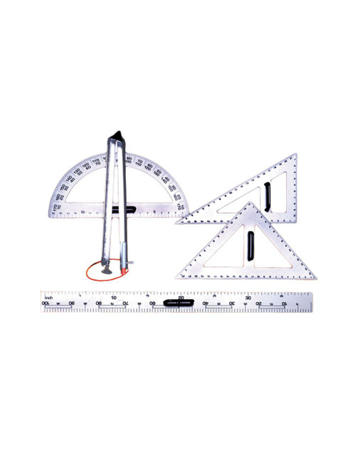 United Scientific® Chalkboard Drawing Instrument, Protractor, 180°