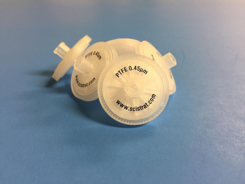 (PL)  Syringe Filter, PTFE, 30mm diameter, 0.45um, 100/pk
