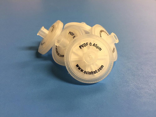 (PL)  Syringe Filter, PVDF, 25mm diameter, 0.45um, 100/pk