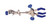 United Scientific® 3-Prong Extension Clamp, w/Boss Head, Pvc Coated