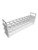 United Scientific® Test Tube Rack, PC, 25mm Tubes, 18 Places, White With Clear Tiers