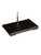 United Scientific® Two-Hole Support Stand w/Rod, Stamped Steel, 5" x 8" Base With 20" Rod