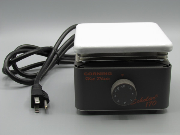 (6795-170) Corning 6795-170 Scholar PC-170 Ceramic Hot Plate, 5" x 5"; 120 VAC