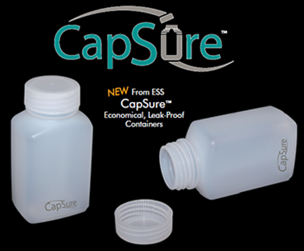 8oz HDPE Wide Mouth Natural Oblong Packer with Leakproof Closure, Preserved with Sulfuric Acid, 120/CS