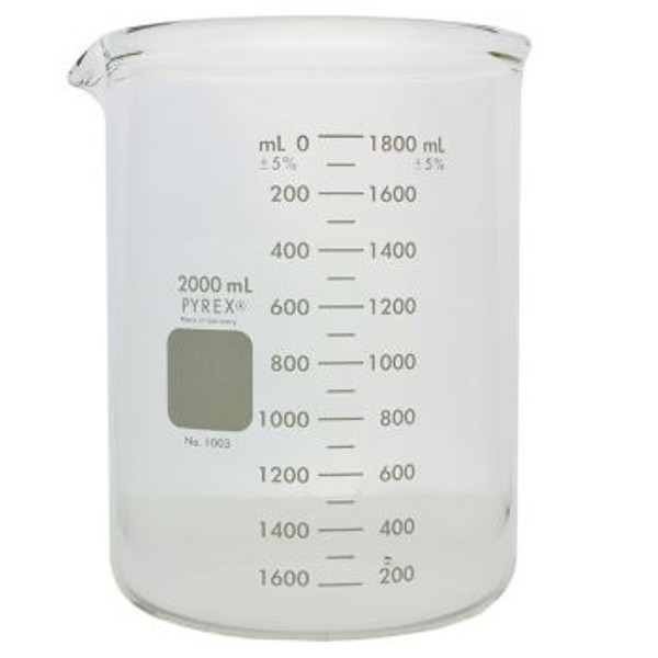 (CN)    PYREX Heavy-Duty Griffin Beakers, 2L, EACH