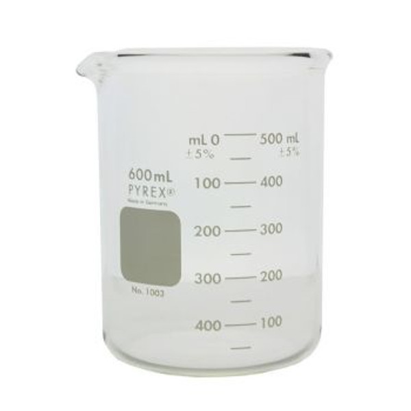 (CN)   PYREX Heavy-Duty Griffin Beakers, 600mL, 36/CS