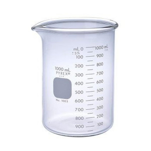 (1003-1L) PYREX™ Heavy-Duty Griffin Beakers, 1L,  1/EA