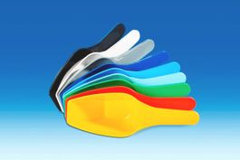 Measuring scoops, colored, PP, 100 ml, black