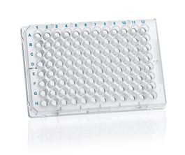 96 Well Plates, transparent, hydroGrade, F-Bottom, Pack 100
