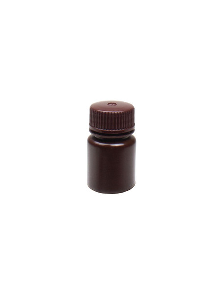 United Scientific® Unistore™ Reagent Bottle, Wide Mouth, Amber, HDPE, 60 mL