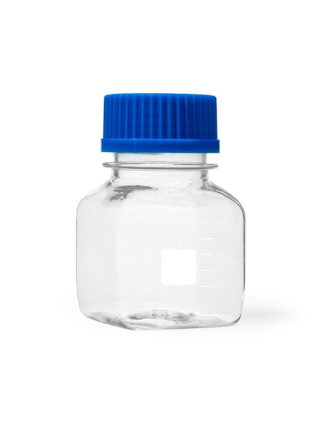 United Scientific® Media / Storage Bottle, Square, PC With PP Cap, 150 mL