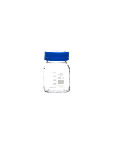 United Scientific® Media/Storage Bottles, Wide Mouth, Square, Borosilicate, 2000 mL