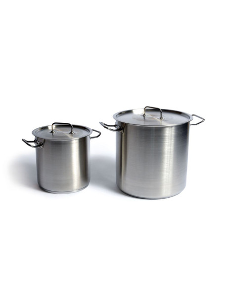 United Scientific® Utility Tanks With Lid (Stock Pot), Stainless Steel 17 L