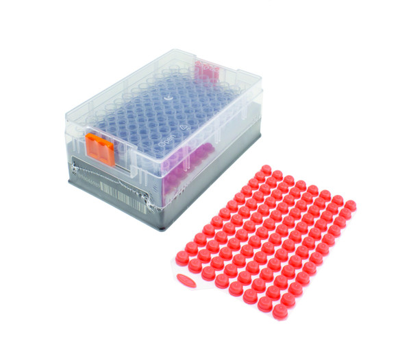United Scientific® 2D Tubes, Push Caps 1  mL