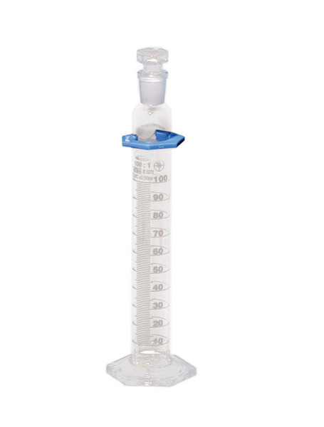 United Scientific® Graduated Cylinders, Double Scale, Class A, Batch Cert., With Stopper, 50 mL