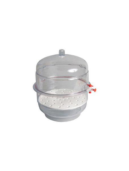 United Scientific® Desiccator, Vacuum, Clear Base, 10"