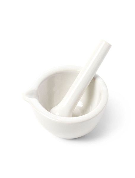 United Scientific® Mortar & Pestle Set, Porcelain, Fully Glazed, 80 mL