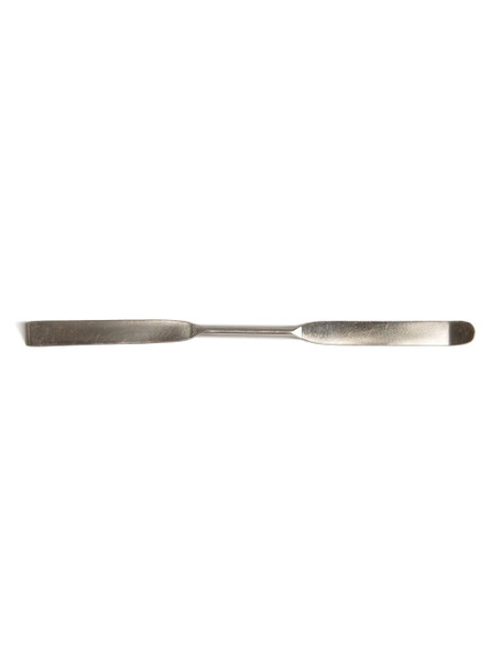 United Scientific® Spatula, Stainless Steel, One End Flat, One End Bent, 8"