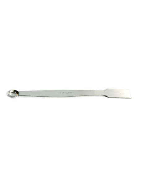 United Scientific® Spatula, Stainless Steel, Flat And Spoon, 8"