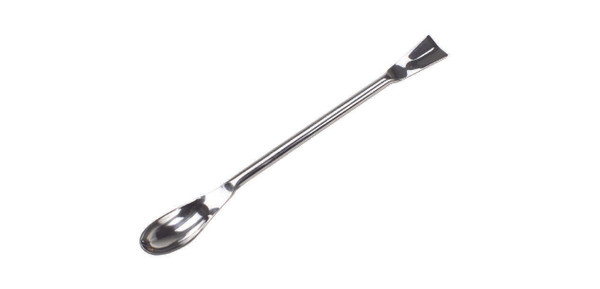 United Scientific® REUZ™ Stainless Steel Offset Spoon Spatula, 155 mm