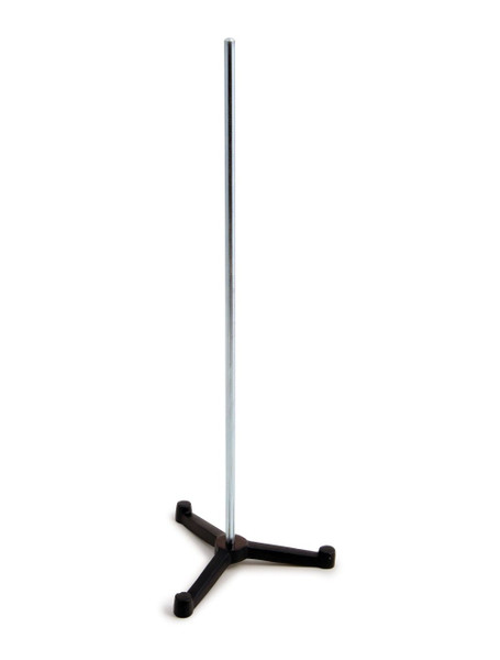 United Scientific® Triangular Support Stand w/Rod, Cast Iron, 6" Leg With 36" Rod
