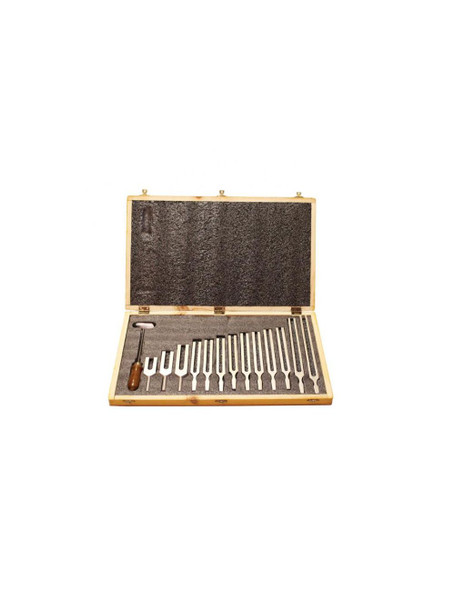 United Scientific® Tuning Fork, Boxed Set Of 13, 100 Hz To 4096 Hz