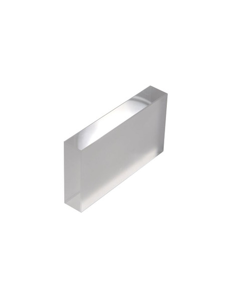 United Scientific® Glass Block With Two Frosted Sides, 114mm x 63mm x 19mm