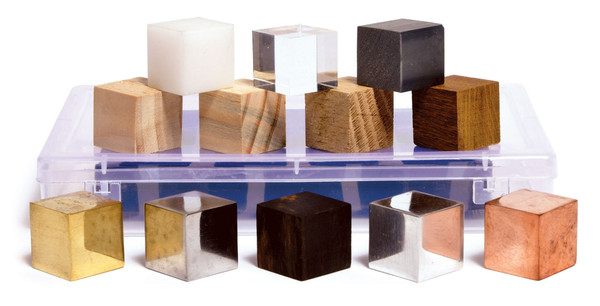 United Scientific® Density Cube Set Of 12 In Plastic Storage Box