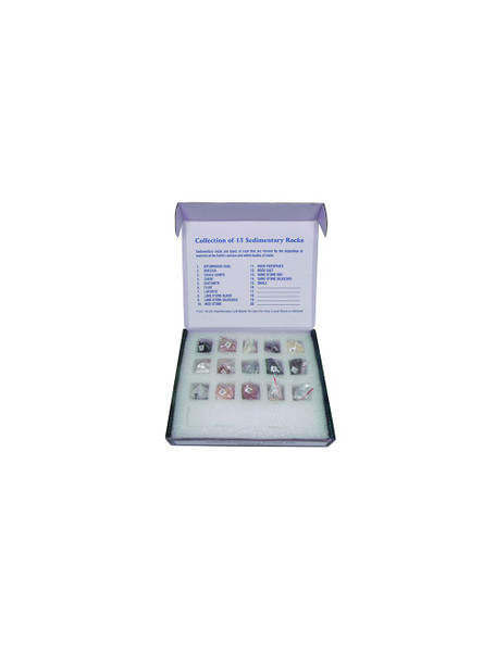 United Scientific® Sedimentary Rock Set, 15 Specimens