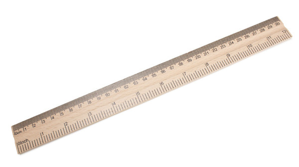 United Scientific® Wooden Ruler, 12''