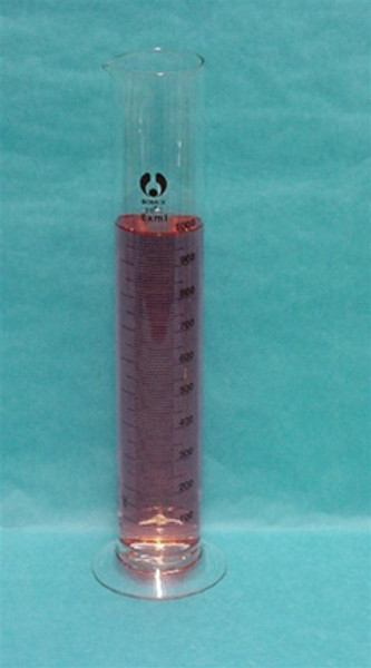 (LC)  1000mL Graduated Cylinder Glass - Single Scale