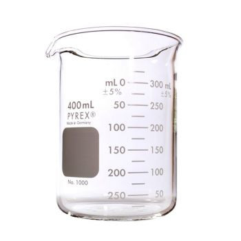 (1000-4L) Pyrex Griffin Low Form 4000mL Beaker, Graduated, Ea