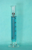 (LC)  25mL Graduated Cylinder Glass - Single Scale