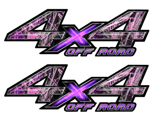 EX4x4-10 Camouflage 4x4 Graphic Decal Pink Purple