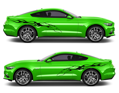 5099 Stang Flame Graphic Decal Mustang 