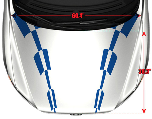 5120-H Hood Checkered Graphic Decal