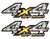 EX4x4-2 Camouflage 4x4 Graphic Decal Snow Camo