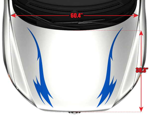 5113-H Hood Tribal Graphic Decal