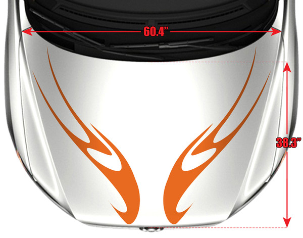 5130-H Hood Tribal Graphic Decal