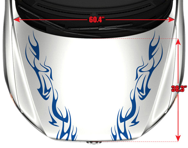 5132-H Hood Tribal Graphic Decal