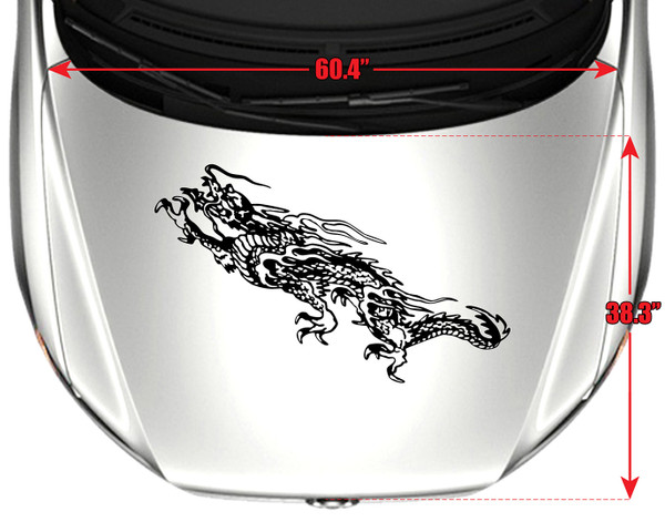 5134-H Hood Dragon Graphic Decal