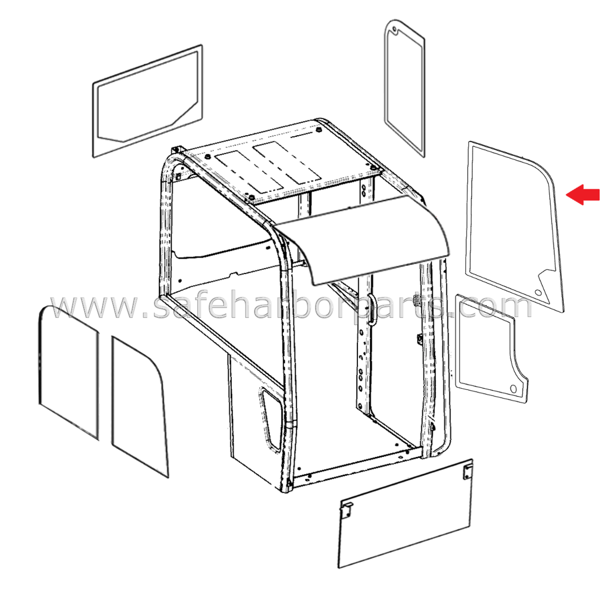 Measurements:5 mm Thick, 565 mm Wide, 1010 mm Height