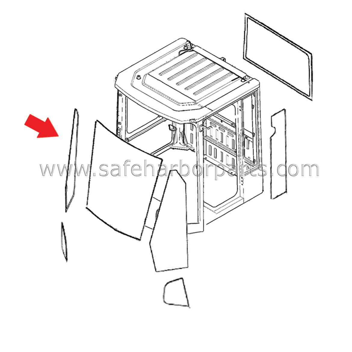 Measurements: 6.8 mm Thick, 508 mm Width, 1553 mm Height
DOT Certified, Green Tinted, Laminated Glass