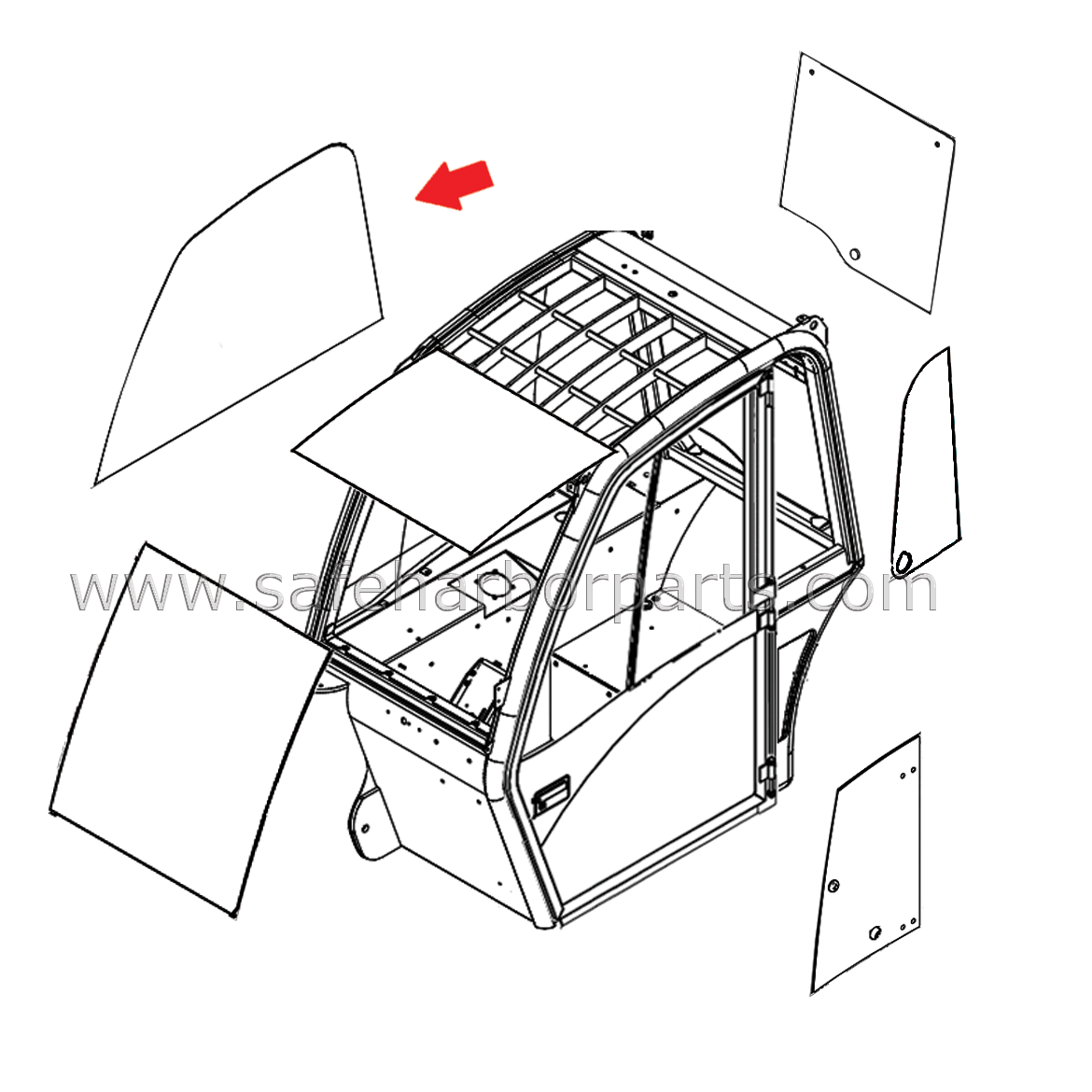 Measurements: 6 mm Thick, 1460  mm Width, 895 mm Height