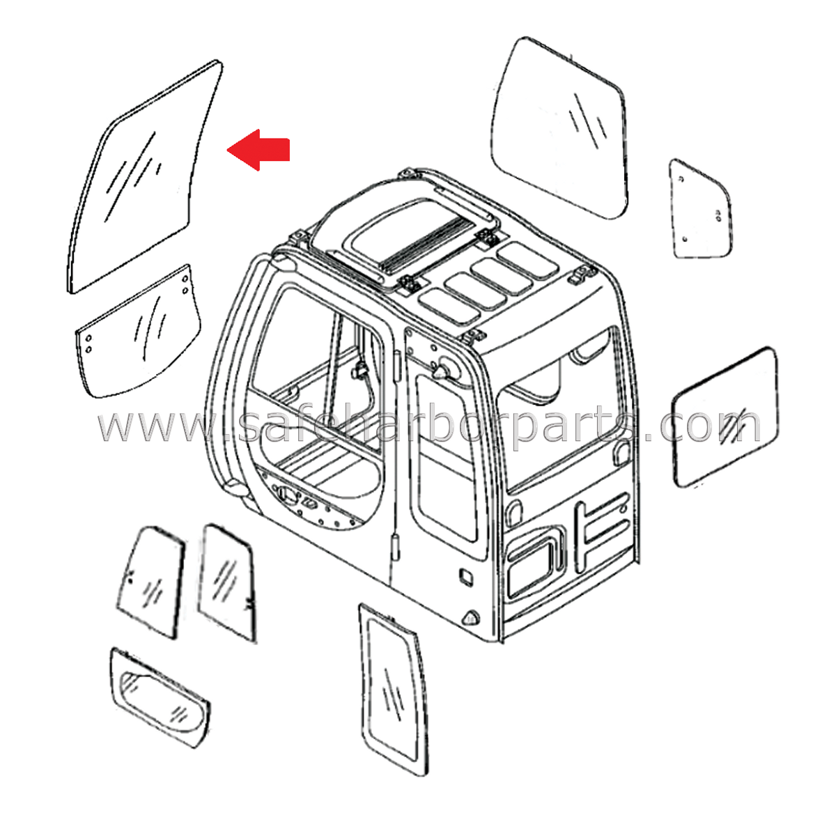 Individually Boxed, Glass Only- Does Not Include Frame, Hardware, or Seal