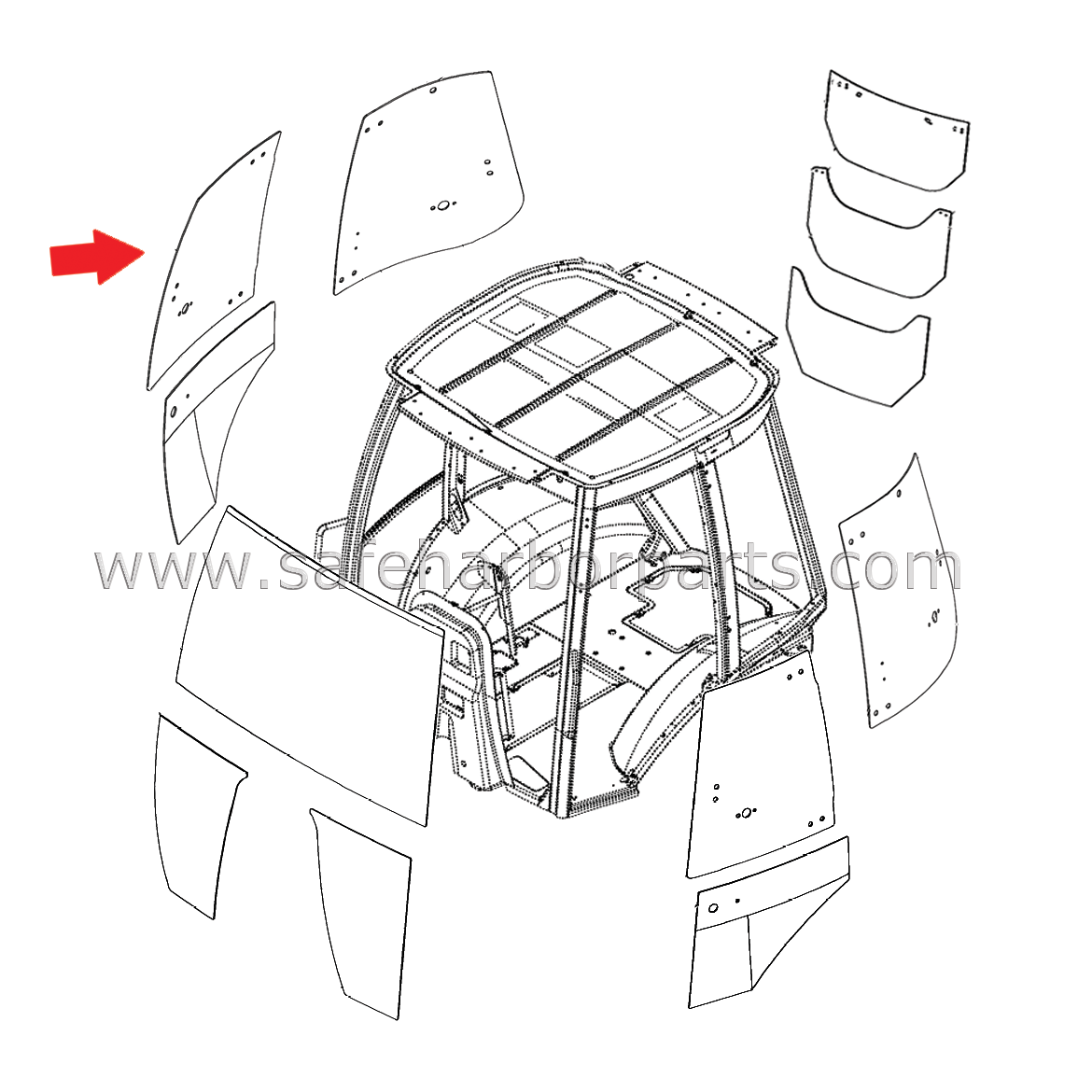 Measurements: 9 Holes, 5 mm Thick, 800 mm Width, 890 mm Height