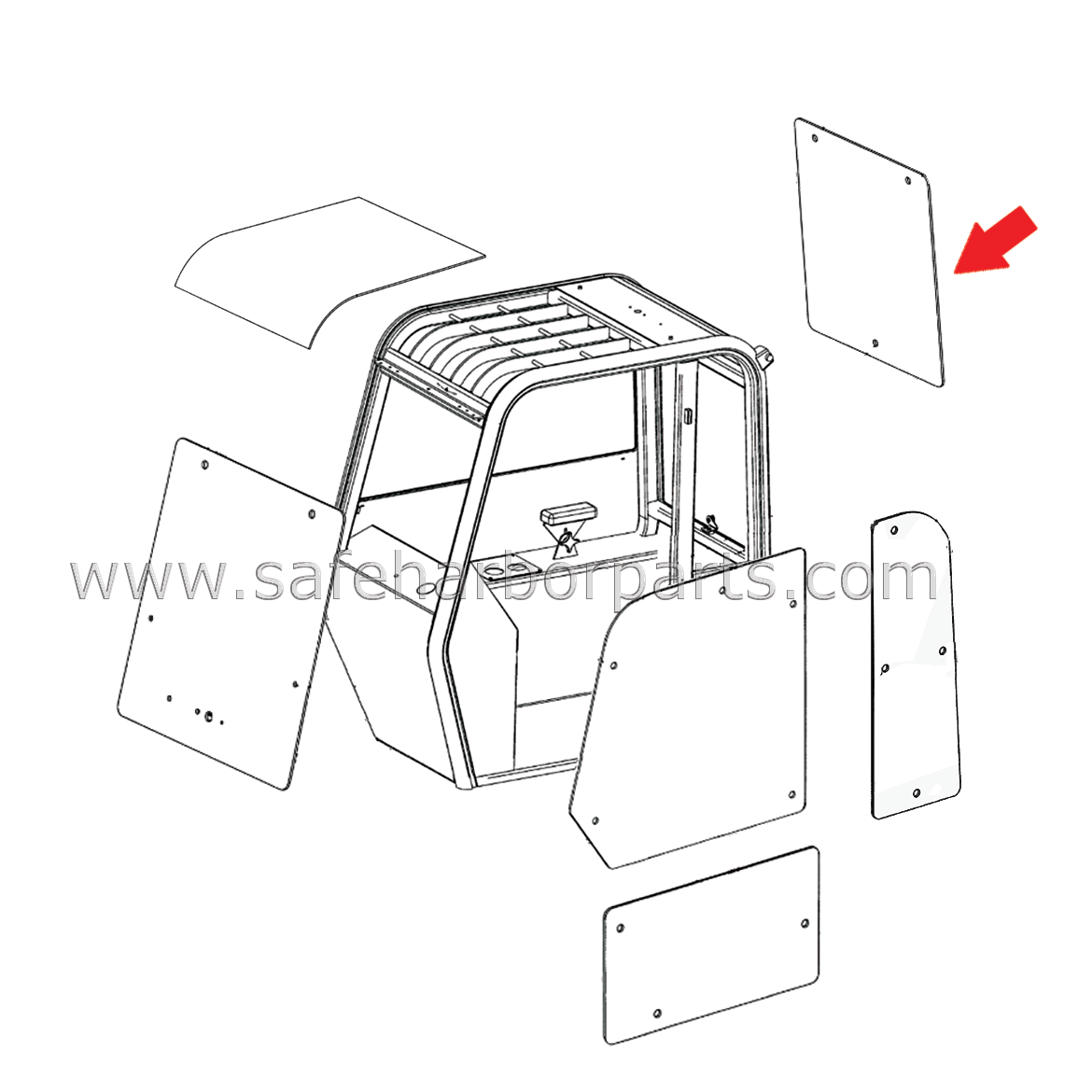 Measurements:  3 Holes, 6 mm Thick, 745 mm Width, 740 mm Height