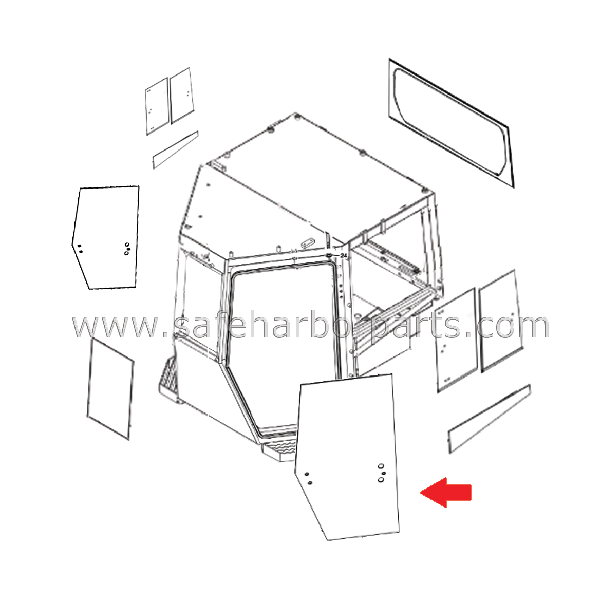 Measurements: 5 Holes, 6 mm Thick, 1410 mm Height, 770 mm Width